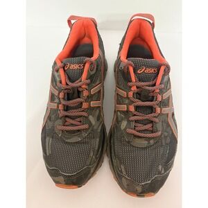 Asics Gel-Venture 6 Womens Trail Running Shoes Gray Orange Camo Sneakers Sz 7.5